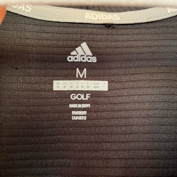Adidas Golf Jacket Women’s M Black Zip Ribbed Performance Pickleball Athletic - Picture 8 of 9